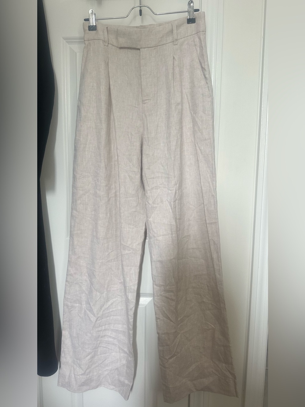 Banana Republic Women’s Wide-Leg Linen Blend Trousers Flax Size 0